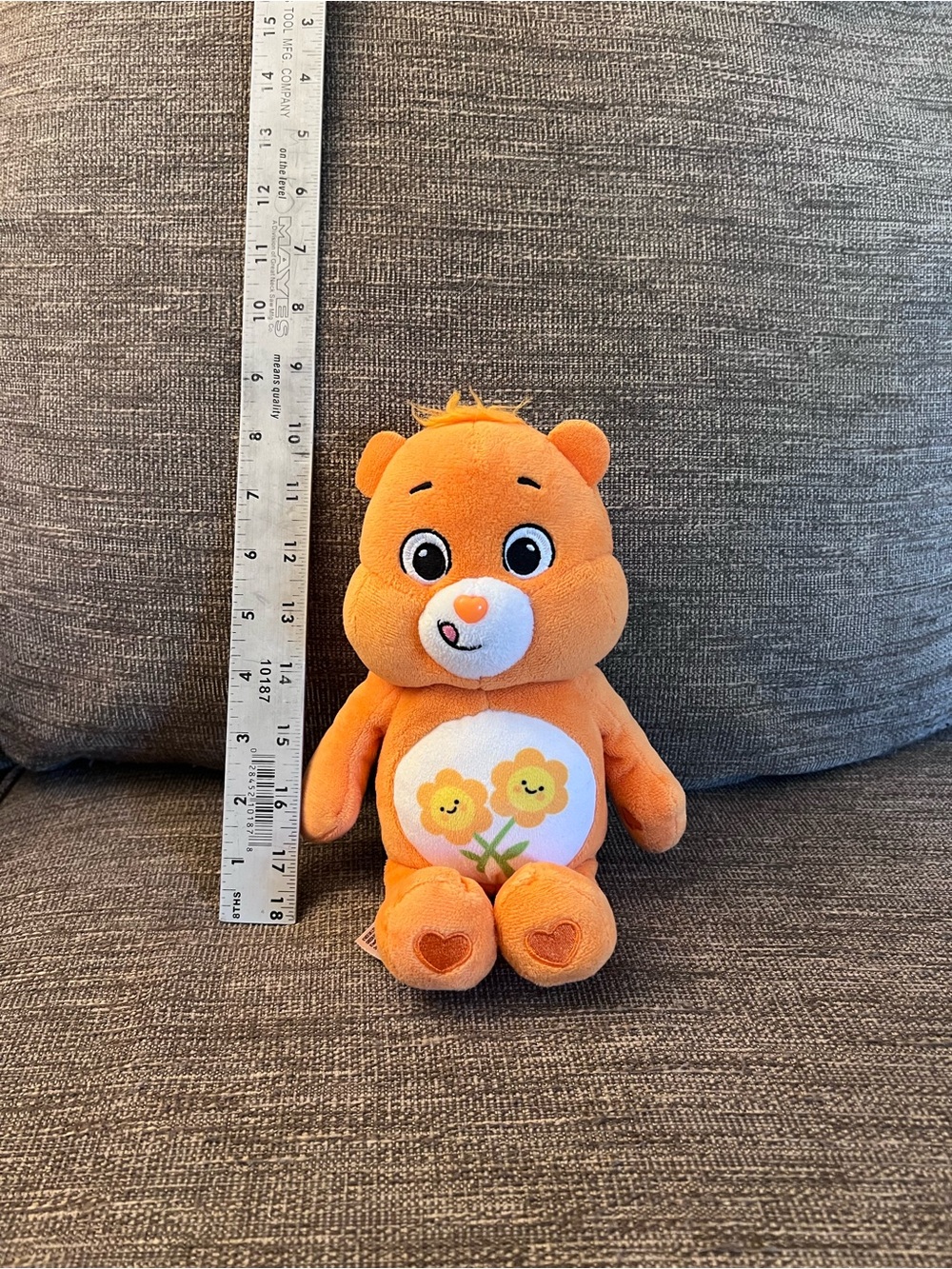 Care Bears “Friend” Bear Bright Orange Flower Plushie Stuffed Animal Toy
